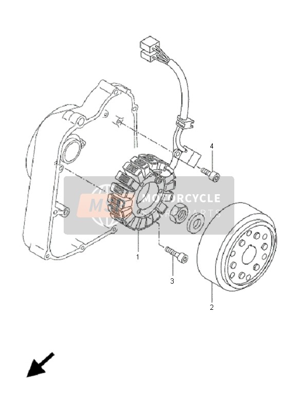 Yamaha VP250 X-CITY 2007 Generador para un 2007 Yamaha VP250 X-CITY